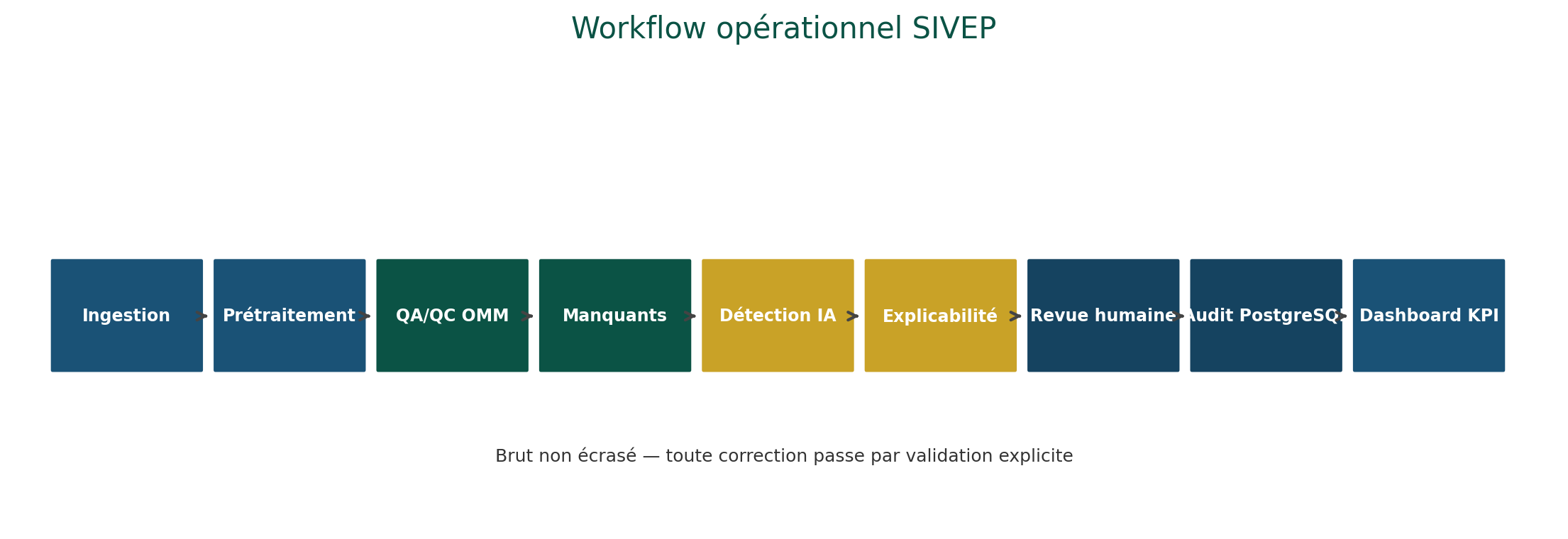 SIVEP end-to-end workflow